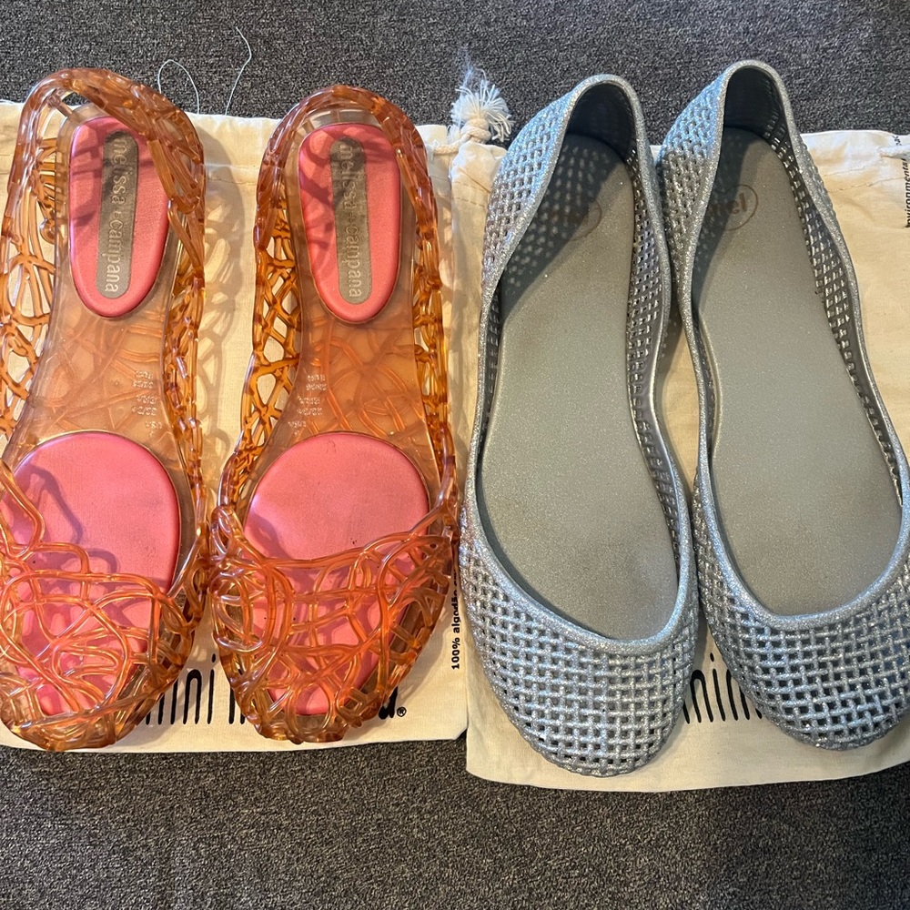 Melissa Campana and Melissa Women's jelky Flats size 5